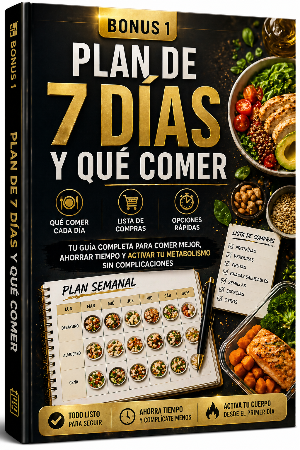 Portada Bonus 1: Plan de 7 días y qué comer